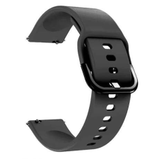 Mybandz Szilikon óraszíj fém csattal /fekete/ / 20mm 20SKU6132 okosóra kellék