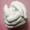 MyBBPrint CSALÁDI szobor készítő talapzattal - 4 tagú - baba és felnőtt, lábszobor, kézszobor, lenyomat