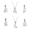  MyCharm Betűk Cirkónia Kristályos S925 Ezüst Charm & Medál – A