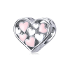  MyCharm Rózsaszín Szívek 925 Ezüst Charm