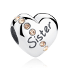  MyCharm Sister In My Heart 925 Ezüst Charm & Medál