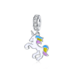  MyCharm Szivárvány Unikornis 925 Ezüst Charm & Medál