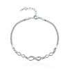  MyCharm Végtelen Szerelem 3x Cirkónia Köves Ezüst Női Karkötő