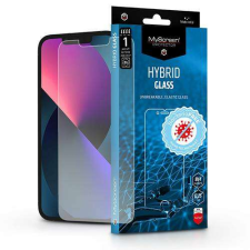 Myscreen APPLE iPhone 13 Pro Max, MYSCREEN HYBRIDGLASS BacteriaFREE flexibilis üvegfólia, 8H mobiltelefon kellék