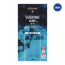 Myscreen DIAMOND GLASS EDGE képernyővédő üveg (2.5D, full glue, 0.33mm, 9H) FEKETE Samsung Galaxy A55 5G (SM-A556) mobiltelefon kellék