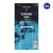 Myscreen DIAMOND GLASS EDGE képernyővédő üveg (2.5D, full glue, teljes felületén tapad, karcálló, 0.33 mm, 9H) FEKETE Samsung Galaxy A21 (SM-A210F) mobiltelefon kellék