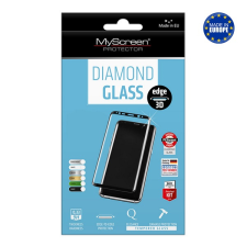 Myscreen DIAMOND GLASS EDGE képernyővédő üveg (3D, 0.33mm, 9H) FEKETE mobiltelefon kellék