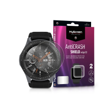 MyScreen Protector Samsung Galaxy Watch (46 mm) ütésálló képernyővédő fólia - MyScreen Protector AntiCrash Shield Edge3D - 2 db/csomag - transparent mobiltelefon kellék