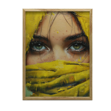 MYSTERIOUS EYES FALI PLAKÁT KERET NÉLKÜL 50X70 CM MATT PAPÍR grafika, keretezett kép