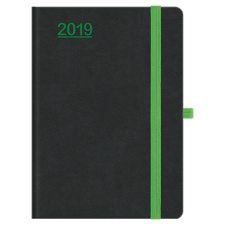  N021 Nero A5 napi naptár - Fekete-Zöld határidőnapló