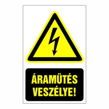 N/A Áramütés veszélye! (DKRF-FIGY-1229-1) információs címke