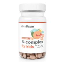 N/A B-komplex rágótabletta gyerekeknek - sárgabarack - 120 rágótabletta - GymBeam (HMLY-63754-1-120tab-apricot) vitamin és táplálékkiegészítő