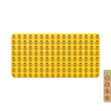N/A BiOBUDDi BB-0017 | legó-duplo-kompatibilis alaplap | 8x16 bütyök sárga (PZTV-BB-0017-Bumblebee-yellow) barkácsolás, építés