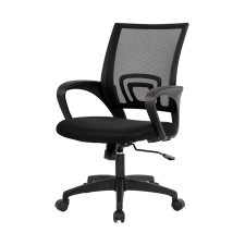 N/A Karfás irodai forgószék fekete (HPPL-HOP1001171-1) - Irodai és íróasztali székek forgószék