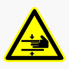 N/A Kéz sérülésének veszélye (DKRF-FIGY-1149-1) információs címke