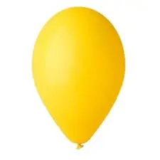 N/A Léggömb 26 cm - Citromsárga (10 db) party kellék