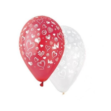 N/A Léggömb 30cm - Piros Szivecske (10db) party kellék