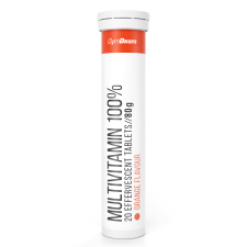 N/A Multivitamin 100% - 20 pezsgőtabletta - narancs - GymBeam (HMLY-8586022210112) vitamin és táplálékkiegészítő
