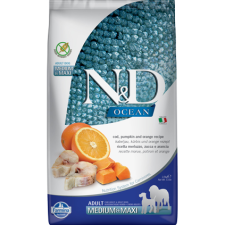 N/A N&D Dog Ocean tőkehal, sütőtök&narancs adult medium/maxi 2,5kg (LPHT-PND0250065) kutyaeledel