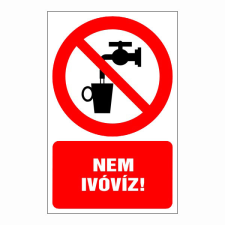 N/A Nem ivóvíz! (DKRF-TIL-1349-1) információs címke