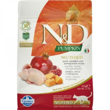  N&amp;D Cat Grain Free Pumpkin fürj ivartalanított 300g macskaeledel