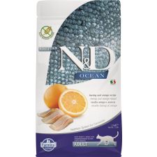  N&amp;D Cat Ocean hering&amp;narancs adult 1,5kg macskaeledel