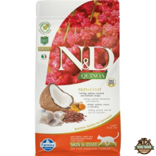 N&amp;D Cat Quinoa Skin &amp; coat hering 1,5kg macskaeledel