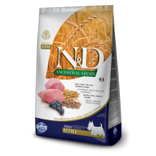 N&amp;D N&D Ancestral Grain Dog bárány, tönköly zab, áfonya Adult mini 800g kutyaeledel