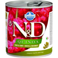 N&amp;D Quinoa Dog konzerv kacsa &amp; kókusz 6x285g kutyaeledel