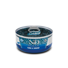 N&D Cat Ocean Konzerv Tonhal és Garnélarák – 24×70 g macskaeledel
