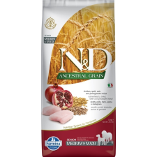 N&D Dog Ancestral Grain Senior Medium&Maxi Csirke, Tönköly, Zab&Gránátalma 12kg kutyaeledel