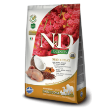  N&D Dog Grain Free Quinoa Skin&Coat Fürj – 2×7 kg kutyaeledel