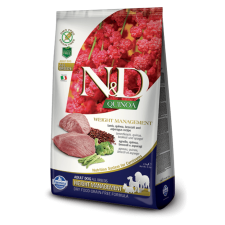 N&D Dog Grain Free Quinoa Weight Management Bárány 2x 7kg kutyaeledel