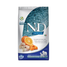 N&D Dog Ocean tőkehal, sütőtök & narancs adult medium/maxi 2,5kg kutyaeledel