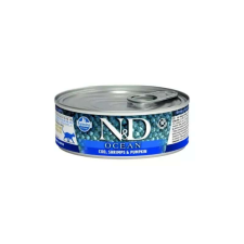 N&D N&D Cat Ocean konzerv tőkehal&garnélarák sütőtökkel 70g macskaeledel
