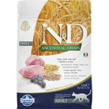 N&D N&D Cat Ancestral Grain bárány, tönköly, zab&áfonya adult 300g macskaeledel