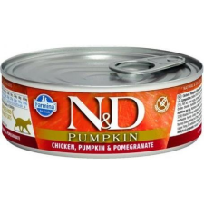 N&D N&D Cat Chicken, Pumpkin & Pomegranate - Csirkehúsos, sütőtökös és gránátalmás konzerv macskáknak (12 x 80 g) 960 g macskaeledel
