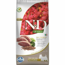 N&D Quinoa Dog kacsa, brokkoli&spárga neutered adult mini 7kg kutyaeledel