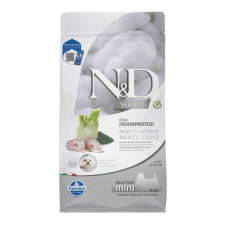 N&D White Coat Dog tengeri sügér, spirulina & édeskömény adult mini 2kg kutyaeledel