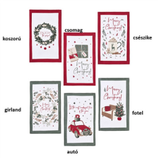  N.S.BLA251902B Pamut konyharuha 40x65cm, Christmas is coming II. csomag lakástextília