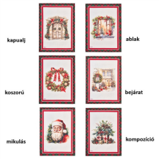  N.S.HTH251901C Konyharuha 50x70cm, pamut, Christmas is coming, kompozíció lakástextília