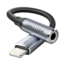 Na KÁBEL 3.5mm jack/F -> Lightning, 0,1m,Vention (BMBHA) kábel és adapter