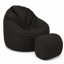  Nagi Janbo Antracit Babzsákfotel Puffal bútor