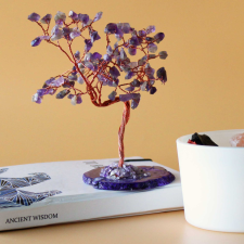  Nagy Ásvány Szerencsefa - Ametiszt Natúr Achát Alapon (100 kő) gyógyhatású készítmény