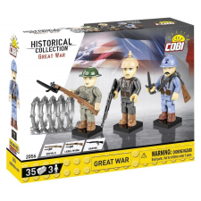  nagy háború építőkocka készlet 3 figurával makett