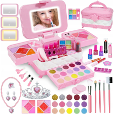 NAGY MAKEUP COSMETICS SET LÁNYOKNAK MAKEUP 60in1 LED tükörrel szépségszalon