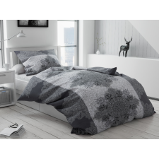  Nagy Mandala sötétszürke pamut ágyneműhuzat lakástextília