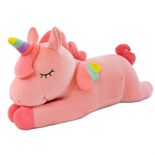  Nagy méretű plüss unikornis - pihe-puha rózsaszín egyszarvú - 40 cm plüssfigura