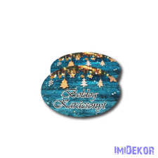  Nagy ovális 5db/csomag 5,5x8,5cm - Kék dekorációs kellék