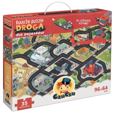  Nagy padló puzzle - Autók útvonala puzzle, kirakós